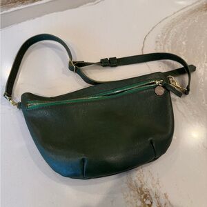 Forest green Clare V Grande Fanny